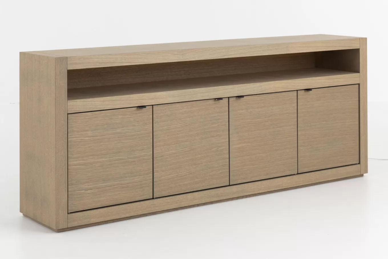 Online BJORN, buffet, chêne altéré, 4 portes, avec lumières LED dimmables Armoires | Armoires
