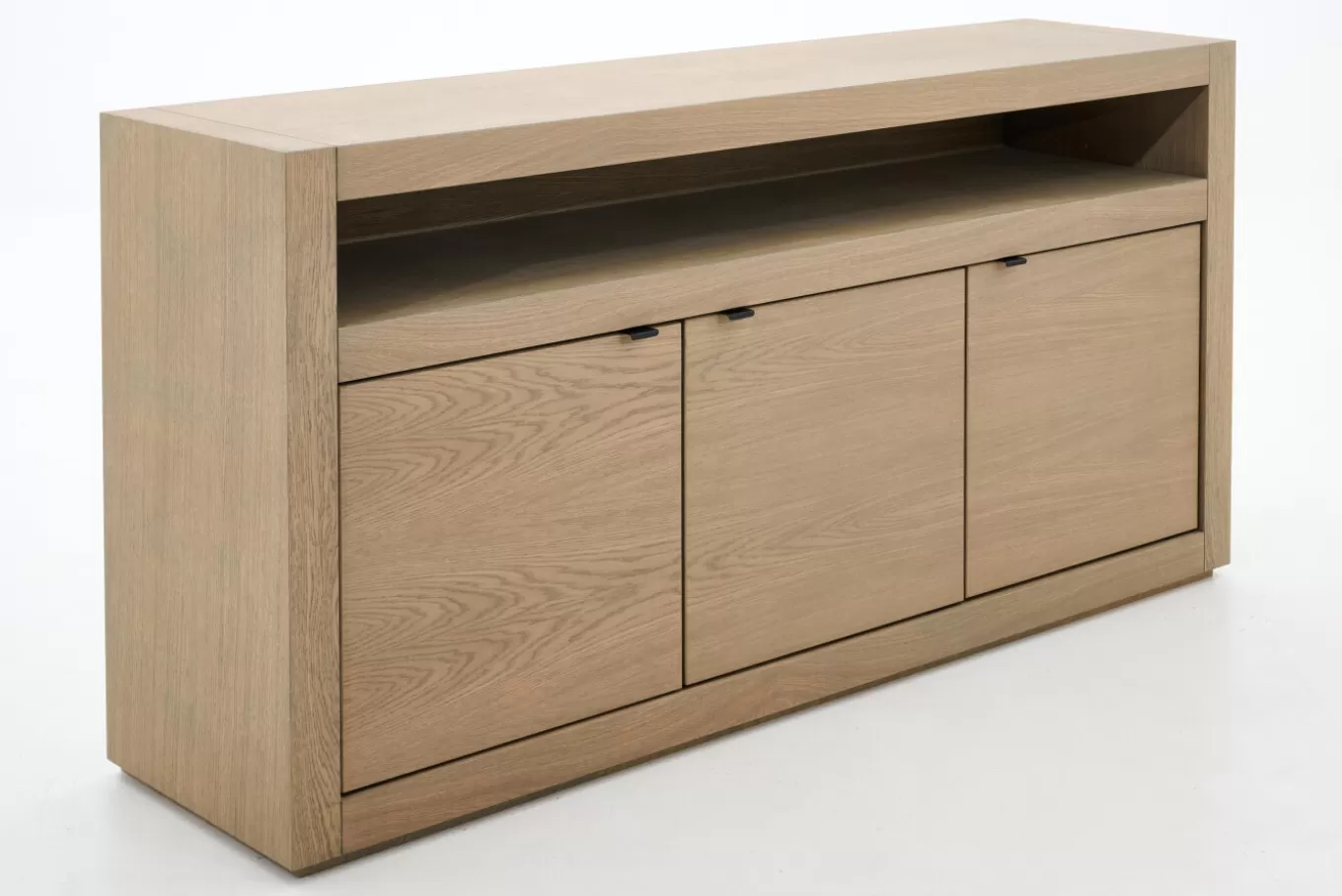 Cheap BJORN, buffet, chêne altéré, 3 portes, avec lumières LED dimmables Armoires | Armoires