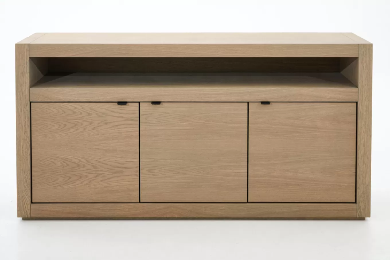 Cheap BJORN, buffet, chêne altéré, 3 portes, avec lumières LED dimmables Armoires | Armoires