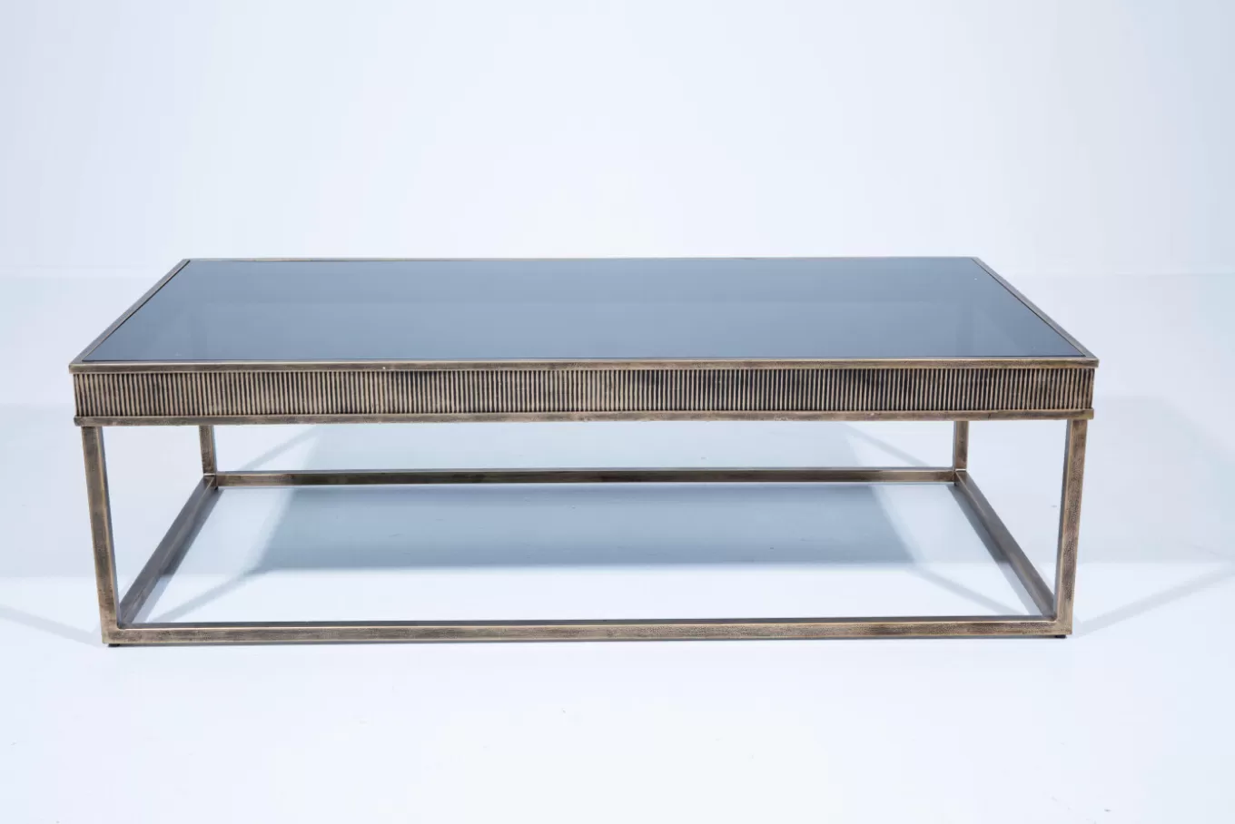 Flash Sale COMINO, table basse, rectangulaire, métal et verre Tables De Salon | Tables De Salon