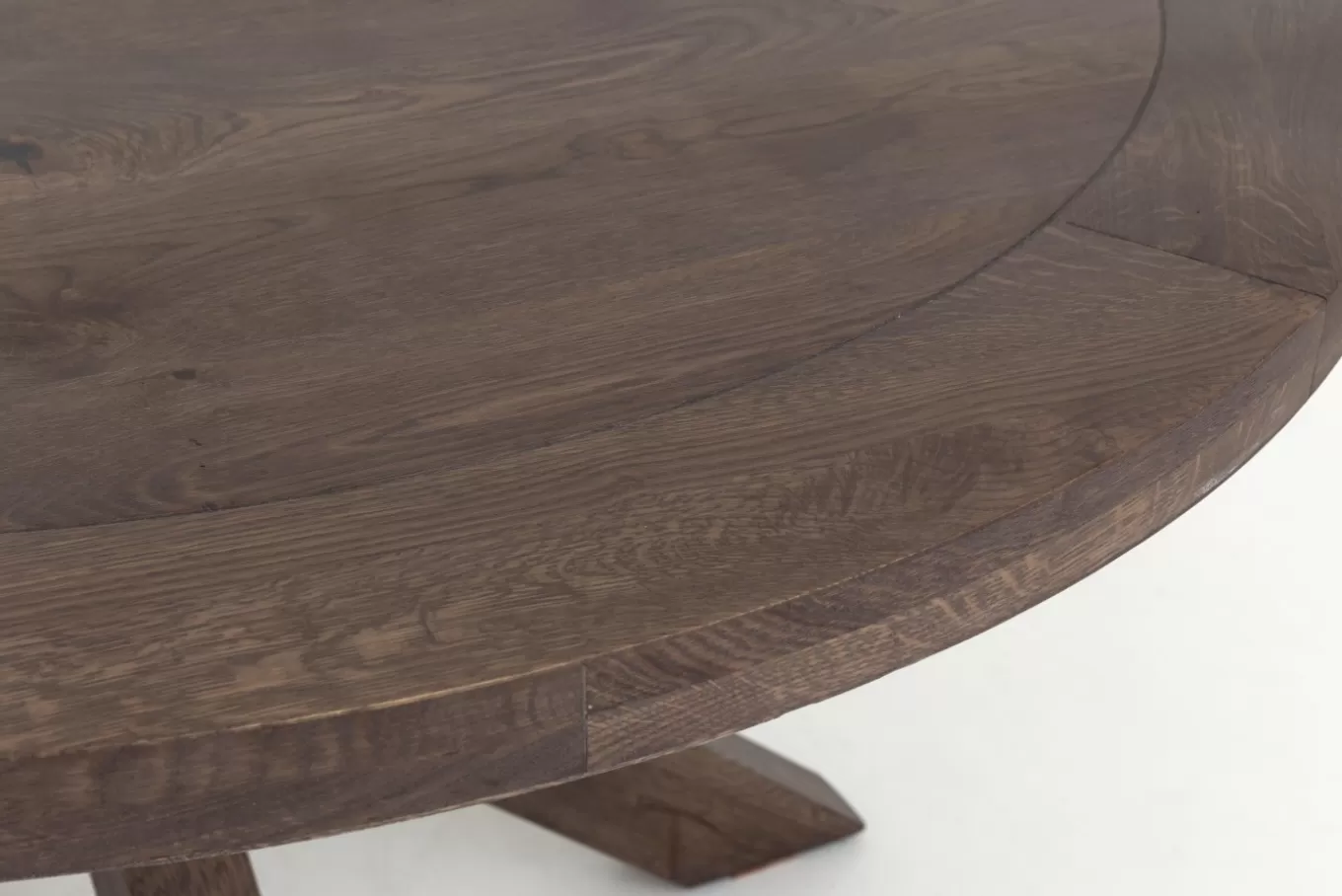 Outlet FORINO, table de salle à manger, chêne fumé, ronde, 110 cm Tables | Tables De Salle À Manger