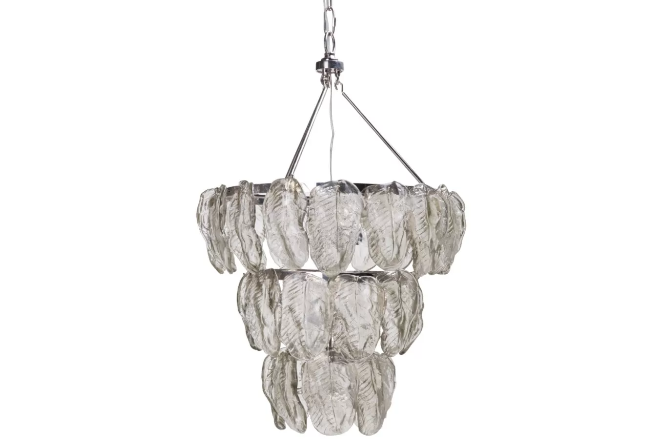 Online HOWARD, lustre, gouttes de verre en forme de feuille Suspensions Et Lustres | Luminaire