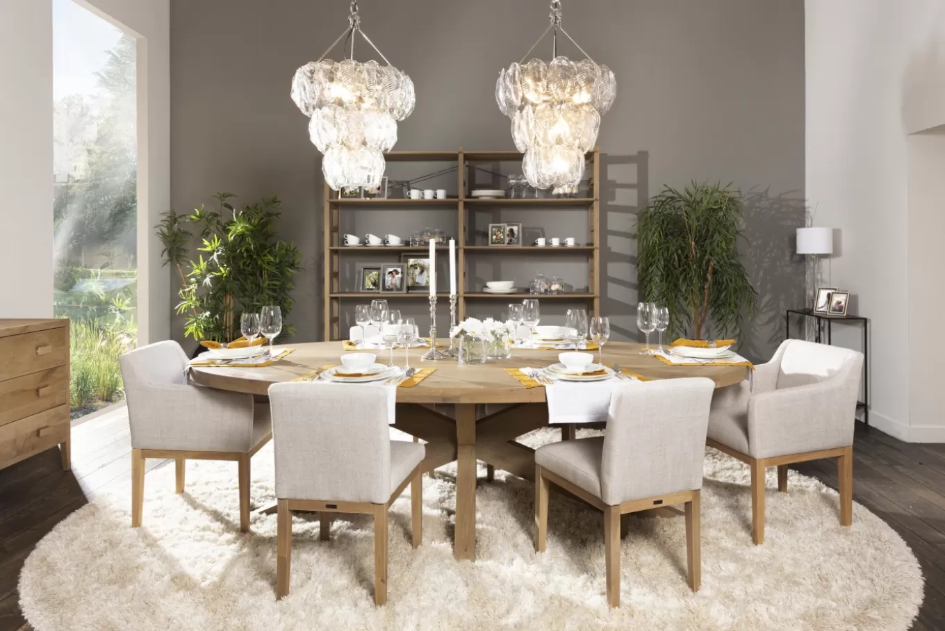 Online HOWARD, lustre, gouttes de verre en forme de feuille Suspensions Et Lustres | Luminaire