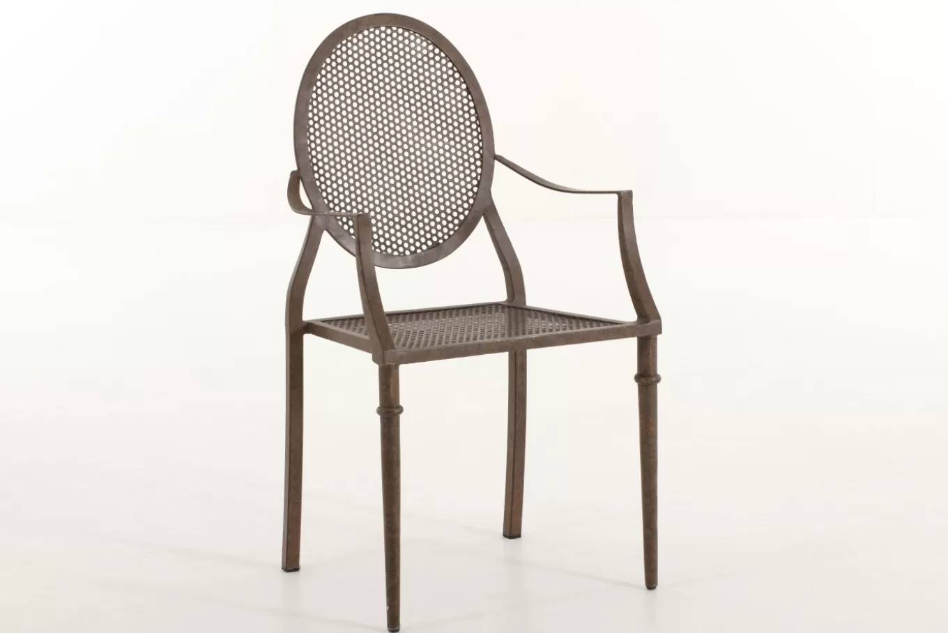 Online MARY, chaise avec accoudoirs de jardin, métal et finition rouille Chaises | Chaises