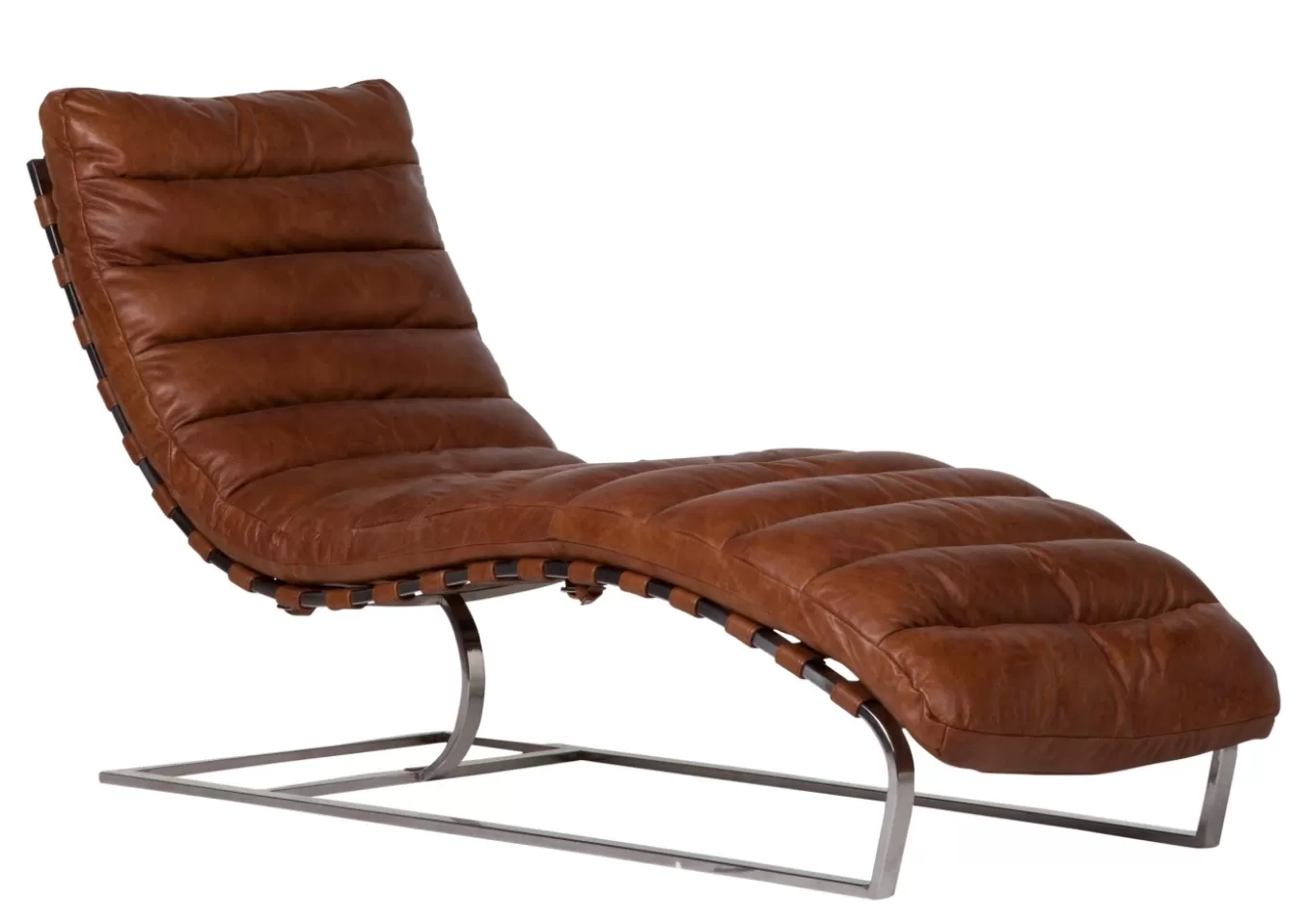 Shop MASON, chaise longue, cuir, vintage, brun Fauteuils | Sièges