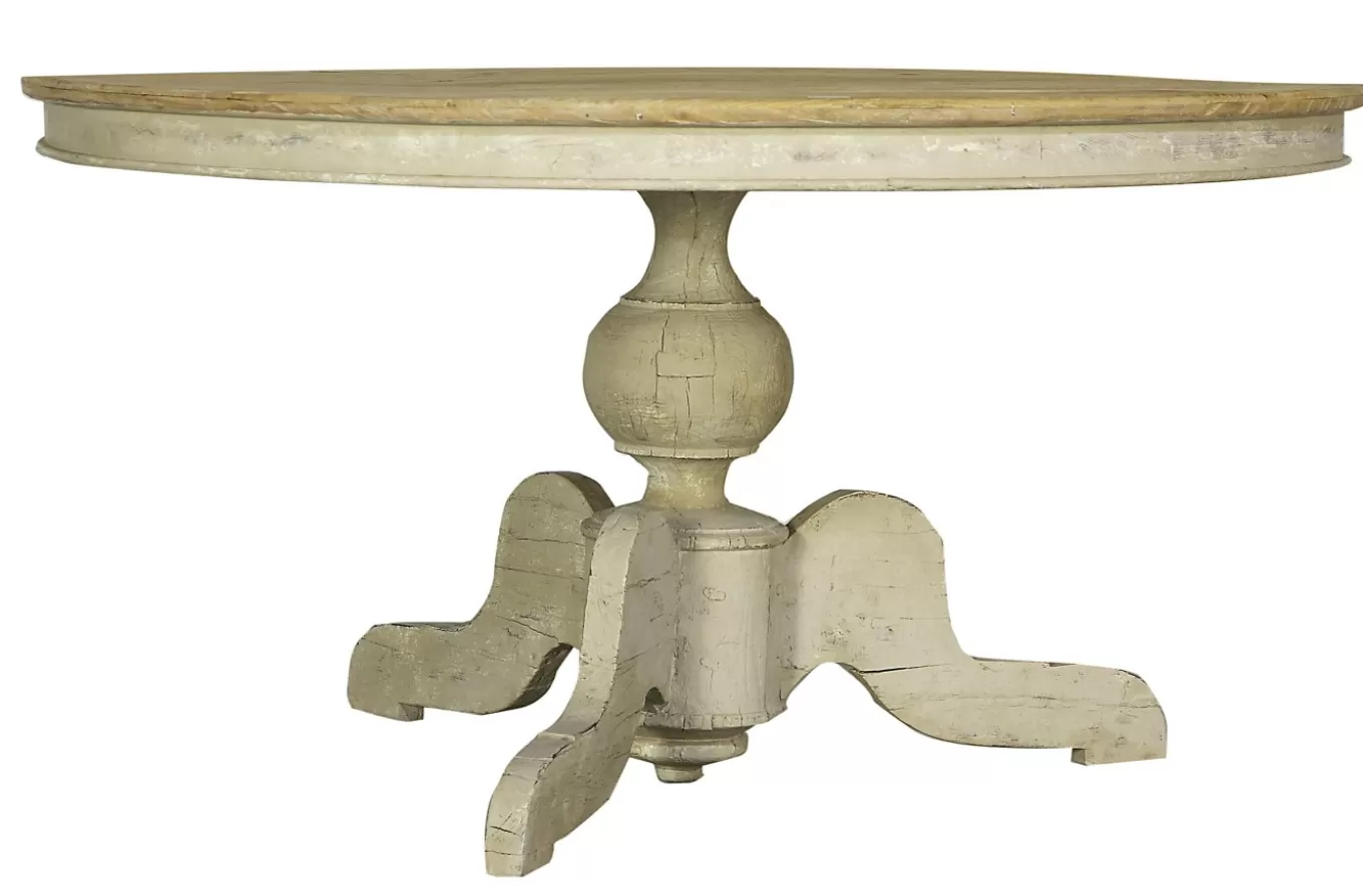 Sale MILAN, table de salle à manger, ronde, bois recyclé, 140 cm, modèle 1 Tables | Tables De Salle À Manger