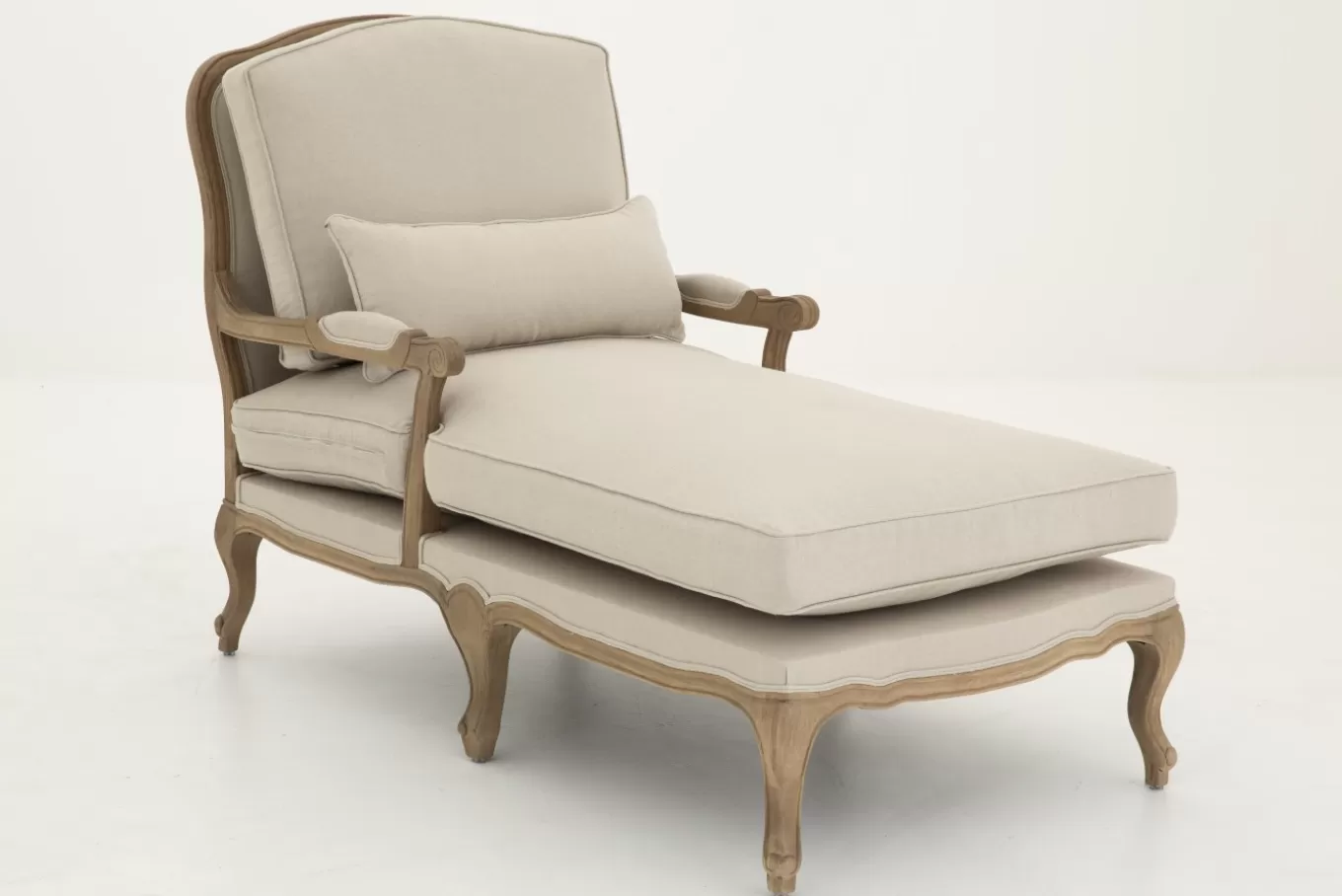 Shop RICHELLE, chaise longue, lin naturel Fauteuils | Sièges