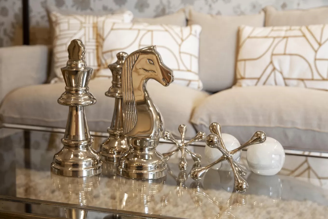 Outlet ROBBINS, pièce d'échecs, reine, nickel Statuettes Et Objets | Décoration