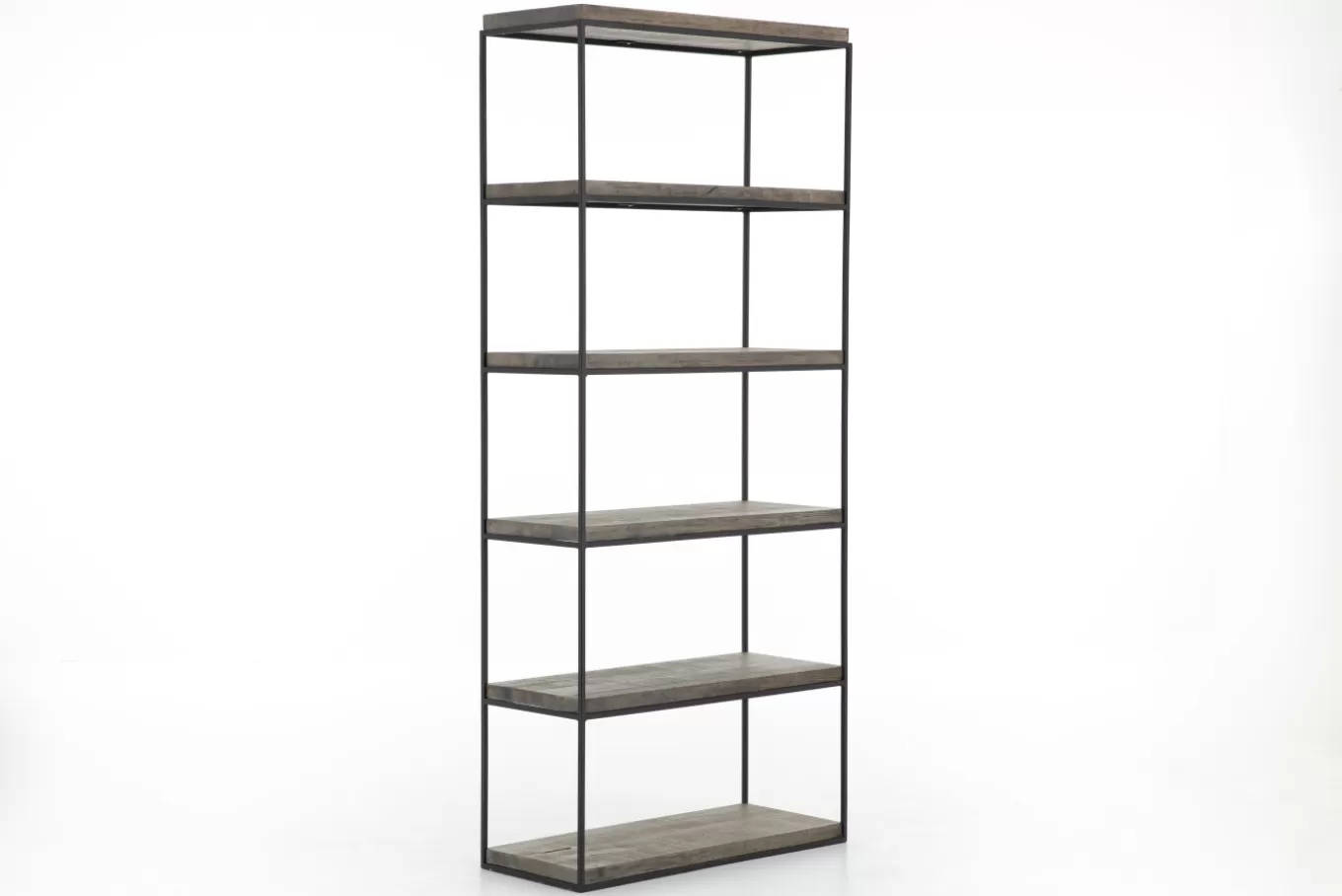 Best Sale URBAN, étagère, chêne et métal, brun foncé Placards | Armoires